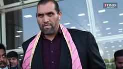 Famous wrestler the Great Khali spotted at the Jaipur airport