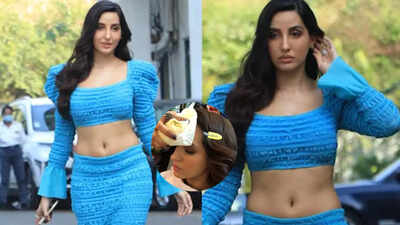 Nora Fatehi’s car ramps into auto-rickshaw, actress escapes unhurt