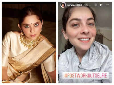 Sonalee Kulkarni is sure to brighten up your day with her latest post-workout selfie