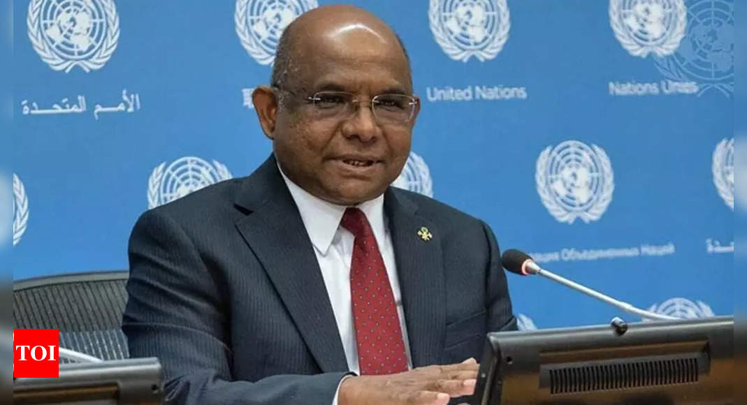 UN General Assembly President Abdulla Shahid tests positive for Covid-19 – Times of India