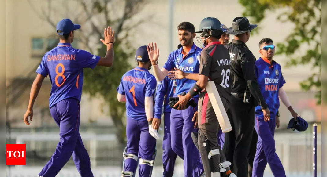U-19 Asia Cup: India thrash UAE in opener | Cricket News – Times of India