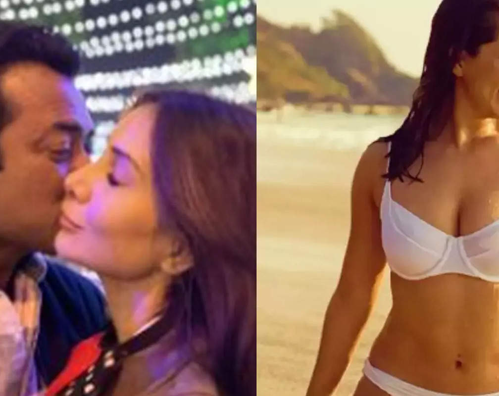 
Kim Sharma shares a romantic picture of Leander Paes kissing her
