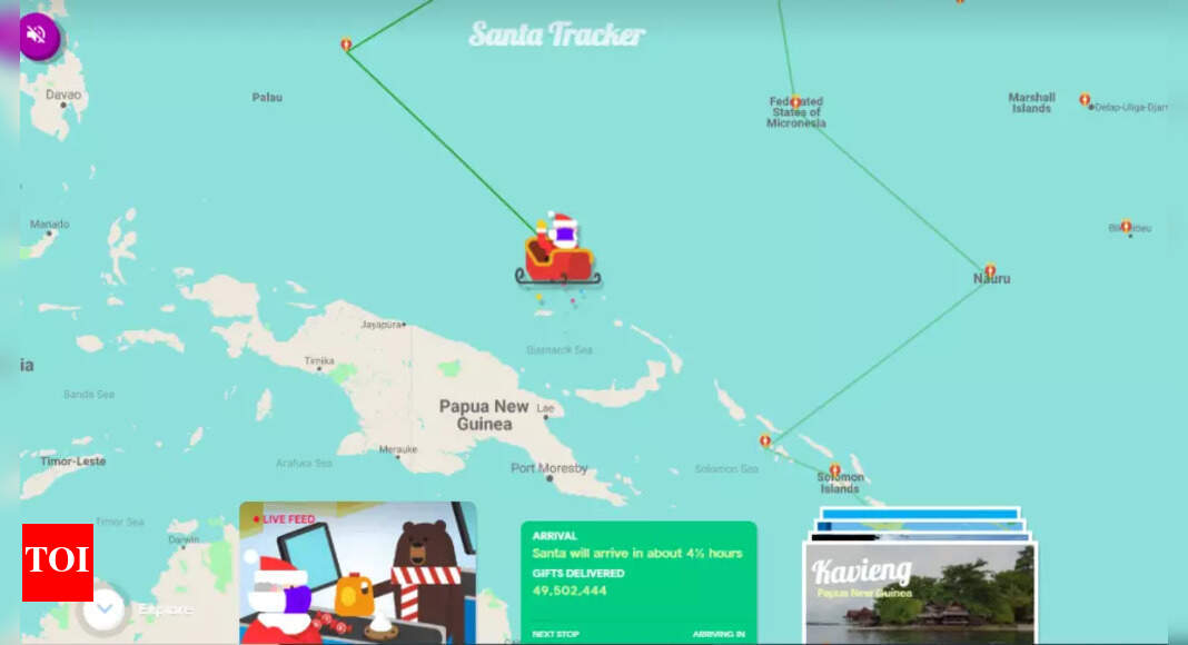 Santa Tracker: Google’s Santa tracker website goes live, follows the ...