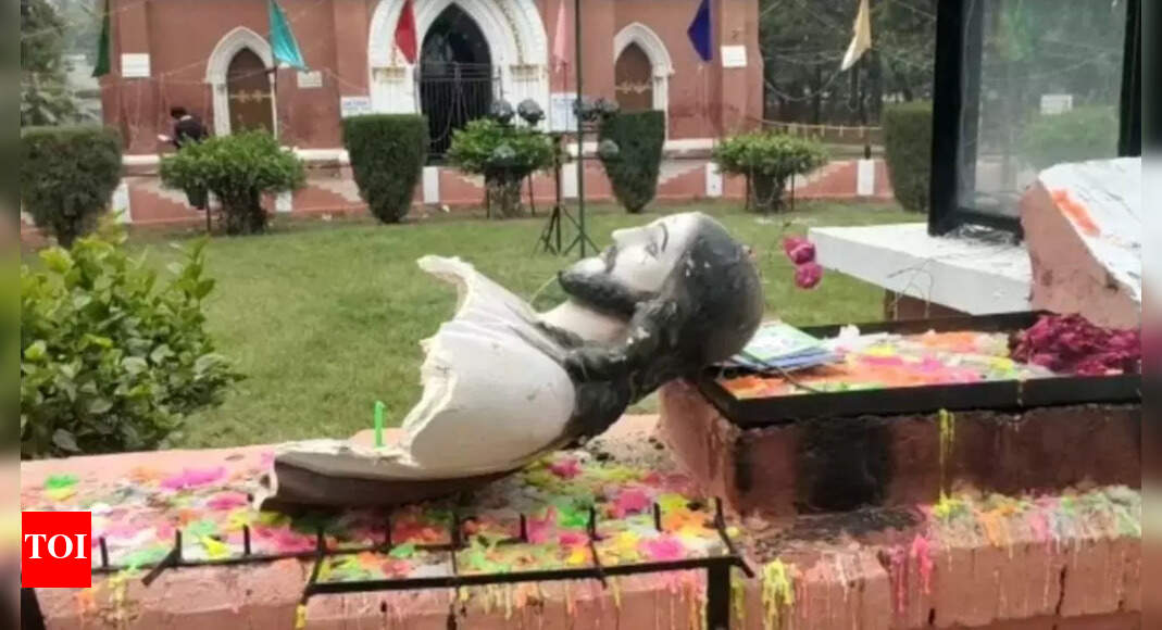 Haryana: Jesus Christ's statue vandalised outside British-era Holy Redeemer  Church in Ambala | Chandigarh News - Times of India