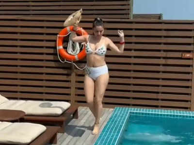 Newlywed Shraddha Arya sets the internet ablaze with new bikini video from her honeymoon