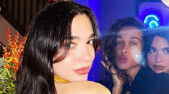 Newly ‘single’ Dua Lipa looks stunning as she enjoys Christmas party