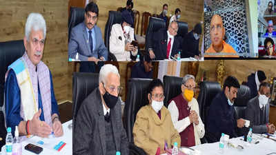 LG chairs meetin of Shri Amarnathji Shrine Board, discusses issues related to Yatri Niwas Bhawans