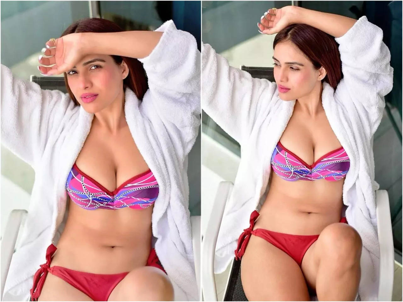 Neha Malik shows off her perfect figure in a bikini