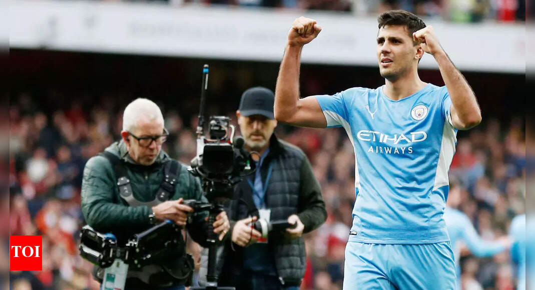 arsenal:  Late Rodri goal gives Manchester City 2-1 win over 10-man Arsenal | Football News – Times of India