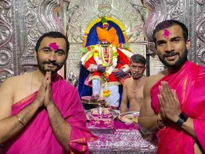 Bigg Boss Marathi 3's BFFS Vishhal Nikam and Vikas Patil visit Jyotiba temple, see pics