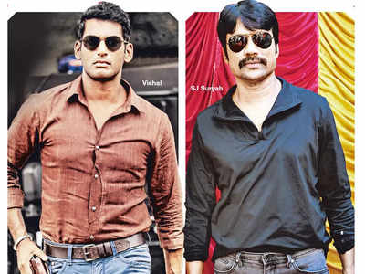 Adhik's Mark Antony with Vishal and SJ Suryah is a gangster film set in Madras of 1960s