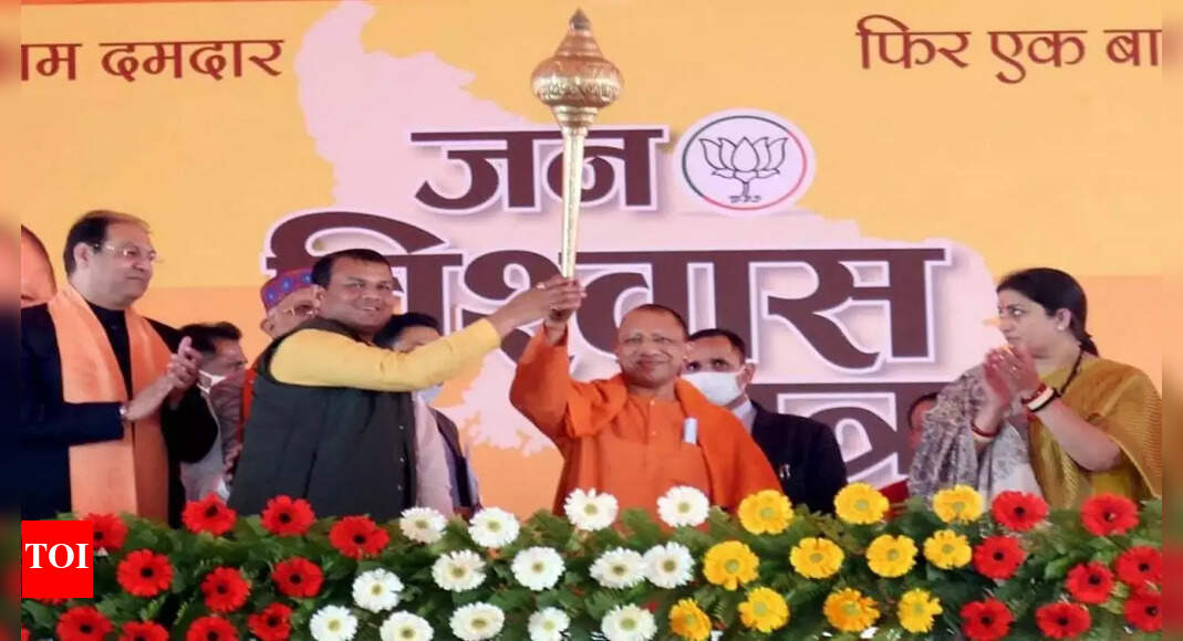 Congress leaders visit temples, Amethi only during polls: UP CM Yogi ...