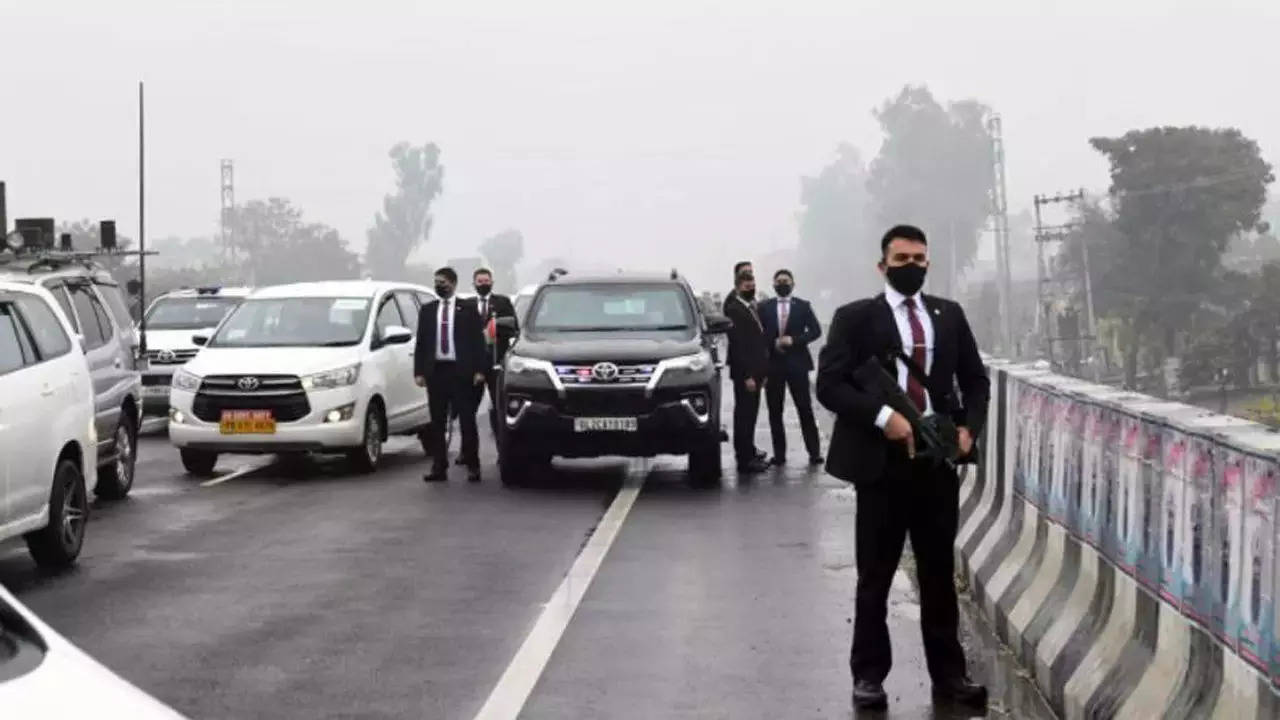 India PM Narendra Modi trapped on Punjab flyover in security