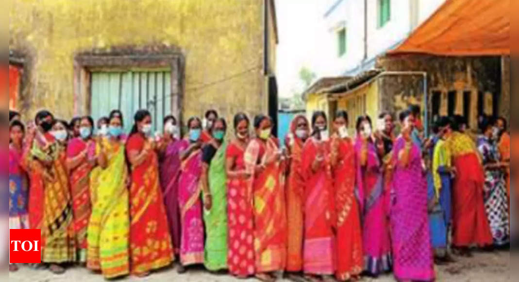 West Bengal nears gender parity in voting queues