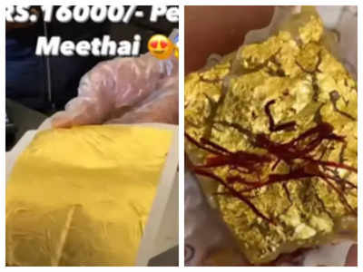 Viral: This Delhi sweets shop is selling Gold Plated Mithai at Rs 16,000 per kg