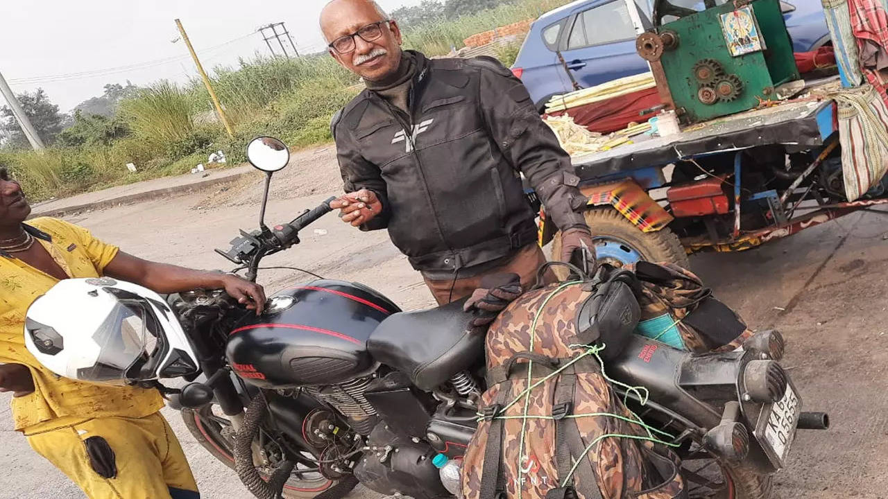 65 year old Man Rides 6.4k Km In 14 Days On Bike Hubballi News