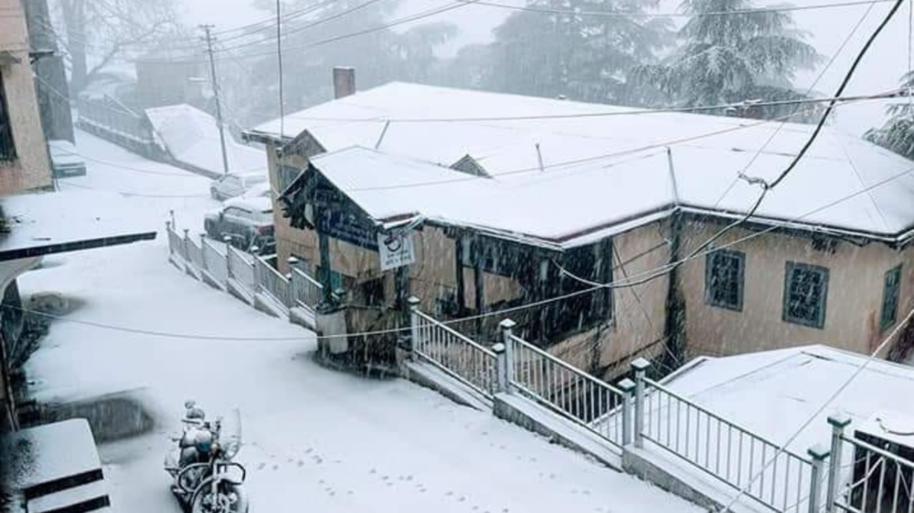 In pics Season's first snowfall drapes Shimla in white blanket The