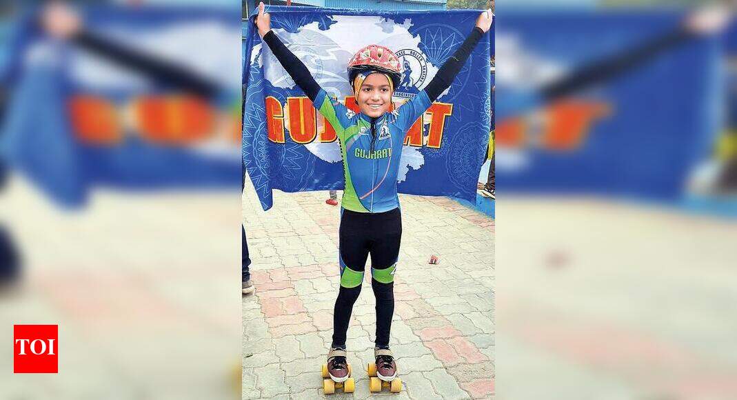City girl bags gold, silver at nat’l roller skating c’ship Vadodara