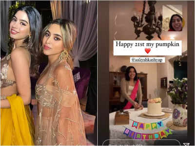 Khushi Kapoor offers a glimpse of her bestie Aaliyah Kashyap's 21st birthday; pic inside