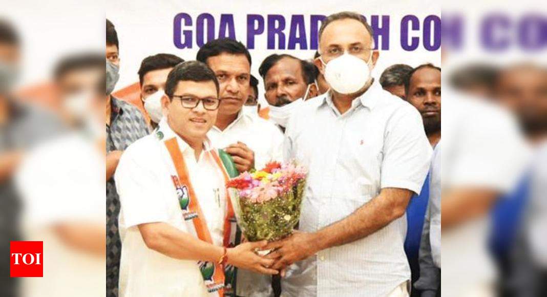 Goa: Now, Sanguem MLA Prasad Gaonkar resigns, joins Congress