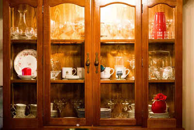 Crockery units: Wooden crockery unit designs for displaying your china collection