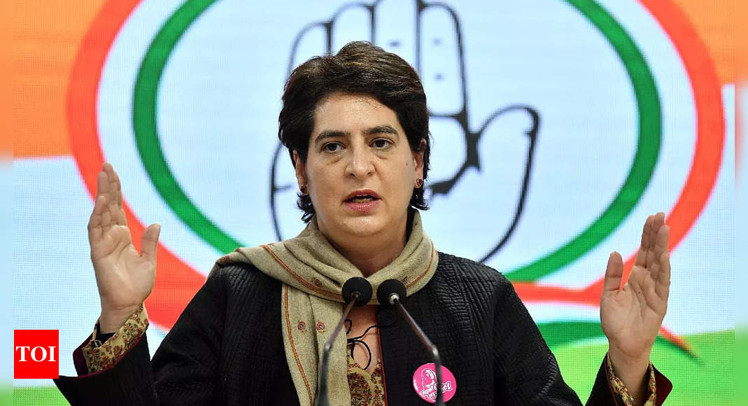 Priyanka Gandhi Priyanka Slams Up Cms 80 Vs 20 Remark Urges Youth