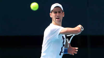 Djokovic trains as Australian Open dream hangs in balance