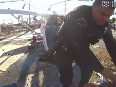 Video: Close shave for pilot as train crashes into aircraft