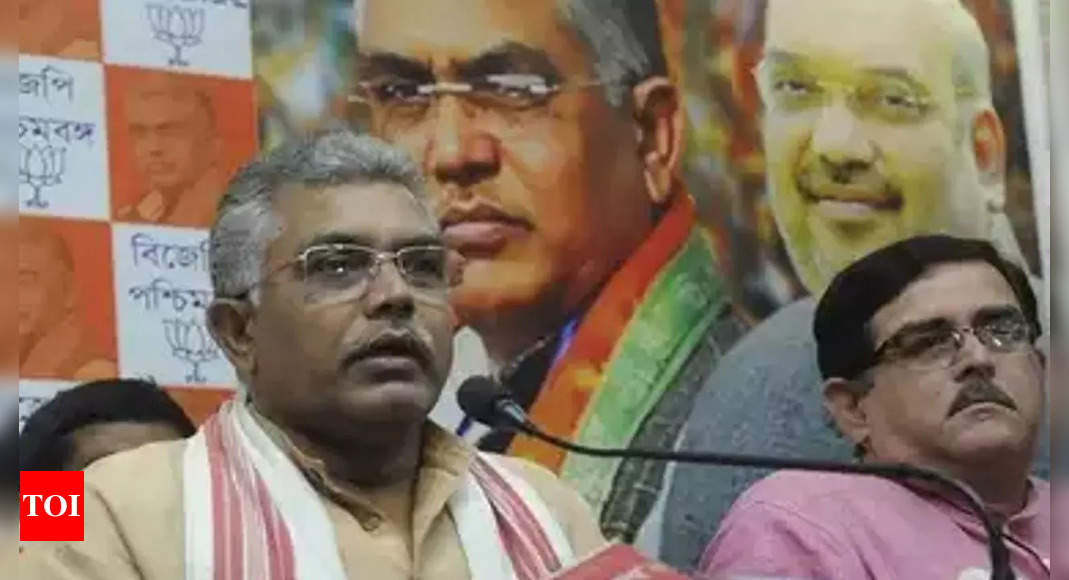 BJP leader Dilip Ghosh stopped from campaigning by police for ‘flouting’ Covid norms