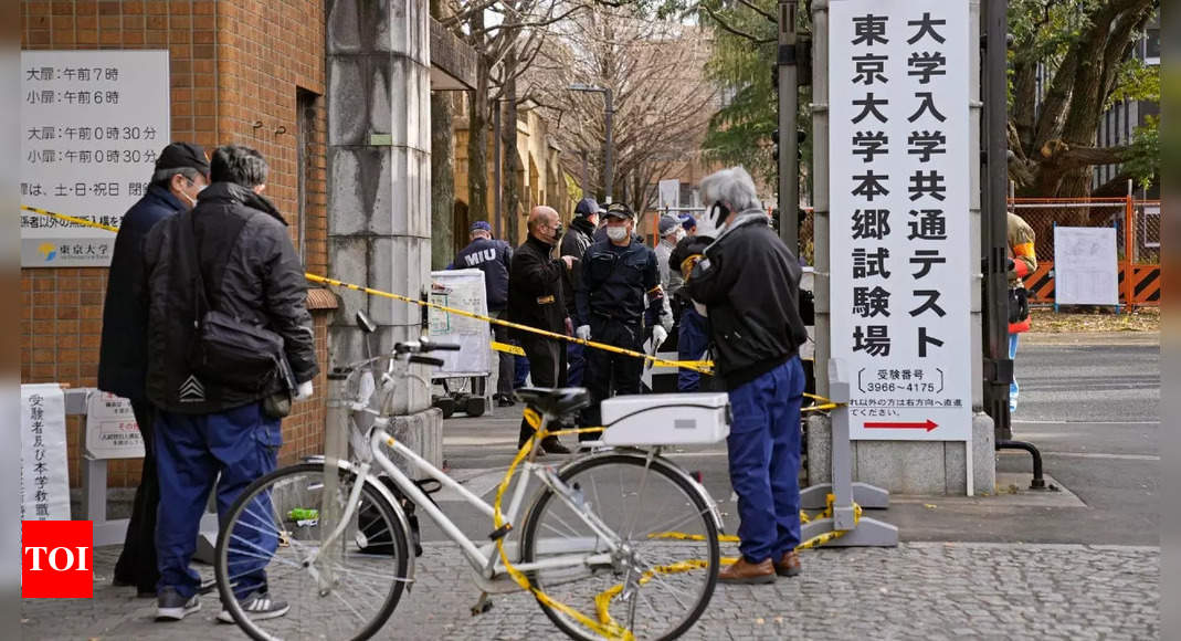 Teenager arrested in stabbing near Japan entrance exam venue – Times of India