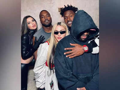 Madonna hangs out with Kanye West, Julia Fox