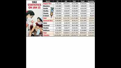 Nagpur, Bhandara districts achieve more than 100% first dose target