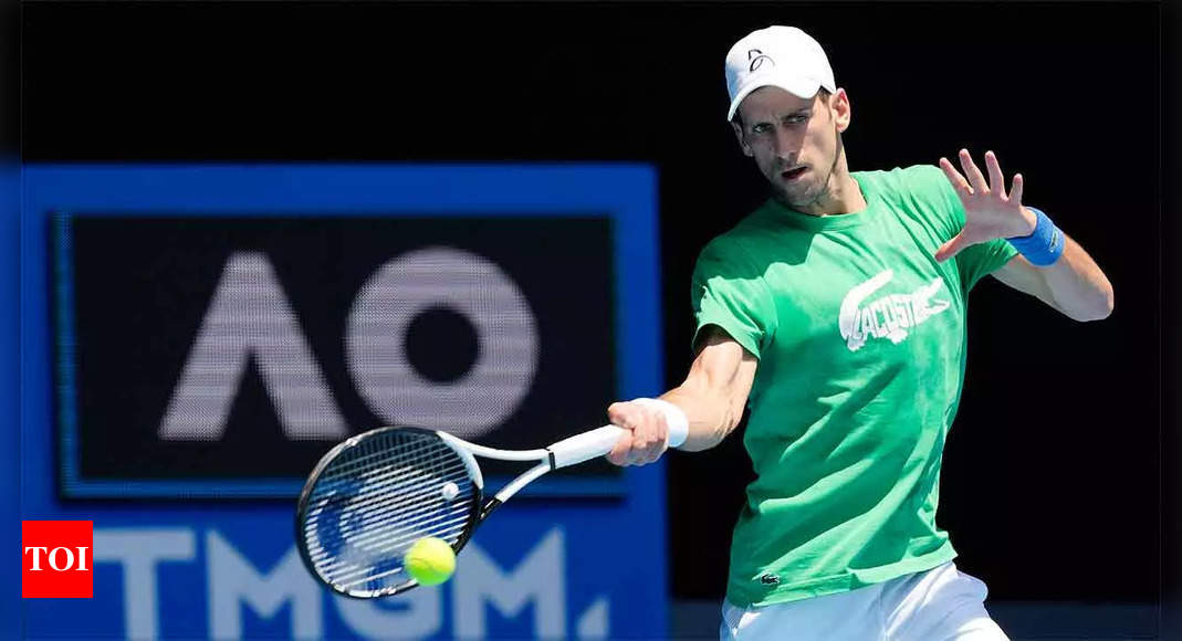 Novak Djokovic to play Monday night at Rod Laver Arena, pending court decision | Tennis News – Times of India