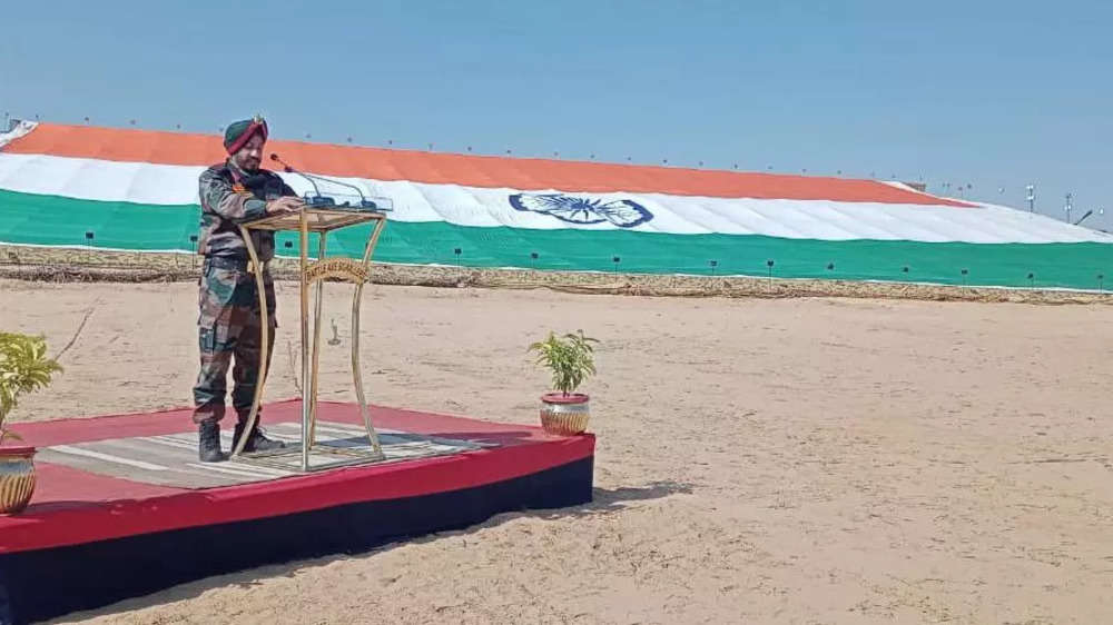In pics: ​World's largest national flag in Jaisalmer