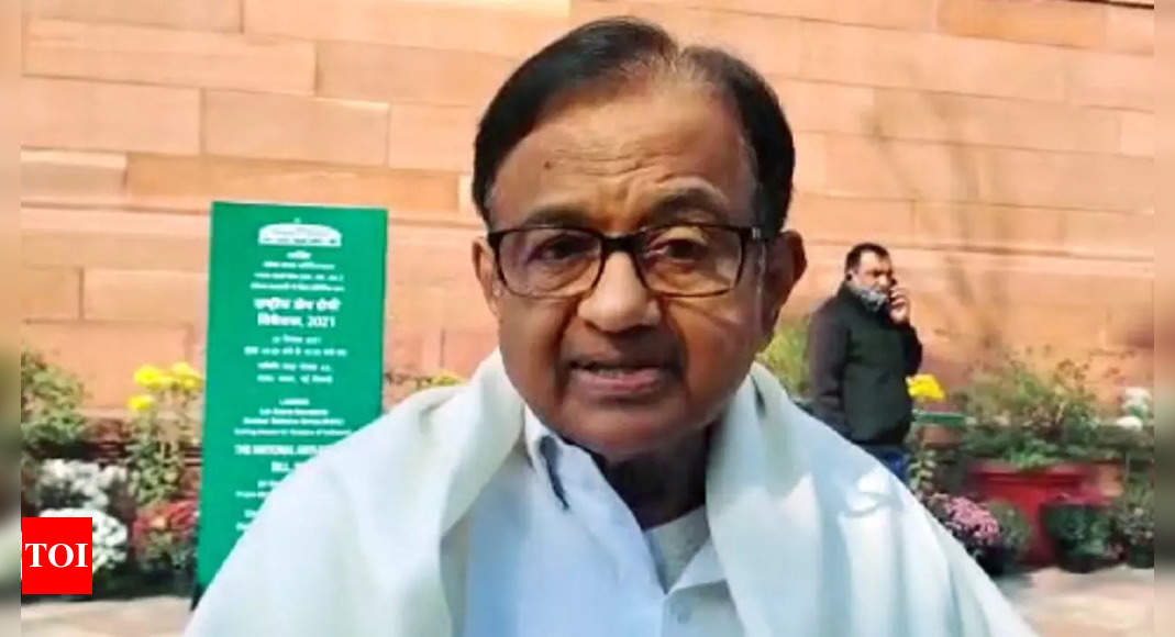 Contest in Goa between Congress & BJP, choice before voters clear: Chidambaram | India News – Times of India