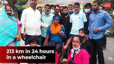 Odisha: Para-athlete attempts Guinness World Record by covering 213 km on manual wheelchair