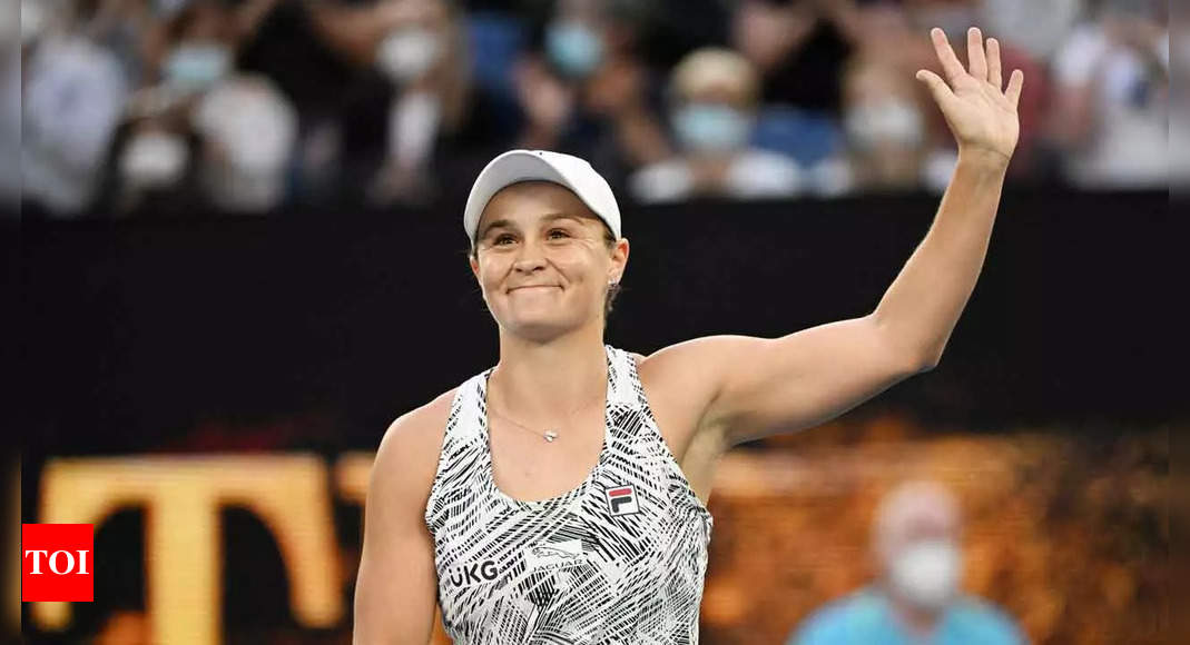 Ashleigh Barty hammers Lesia Tsurenko to reach second round at Australian Open | Tennis News – Times of India