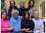 Shabana Azmi, Farhan Akhtar, Shibani Dandekar, Zoya Akhtar, Tanvi Azmi and Honey Irani come together for a perfect family picture on Javed Akhtar's birthday