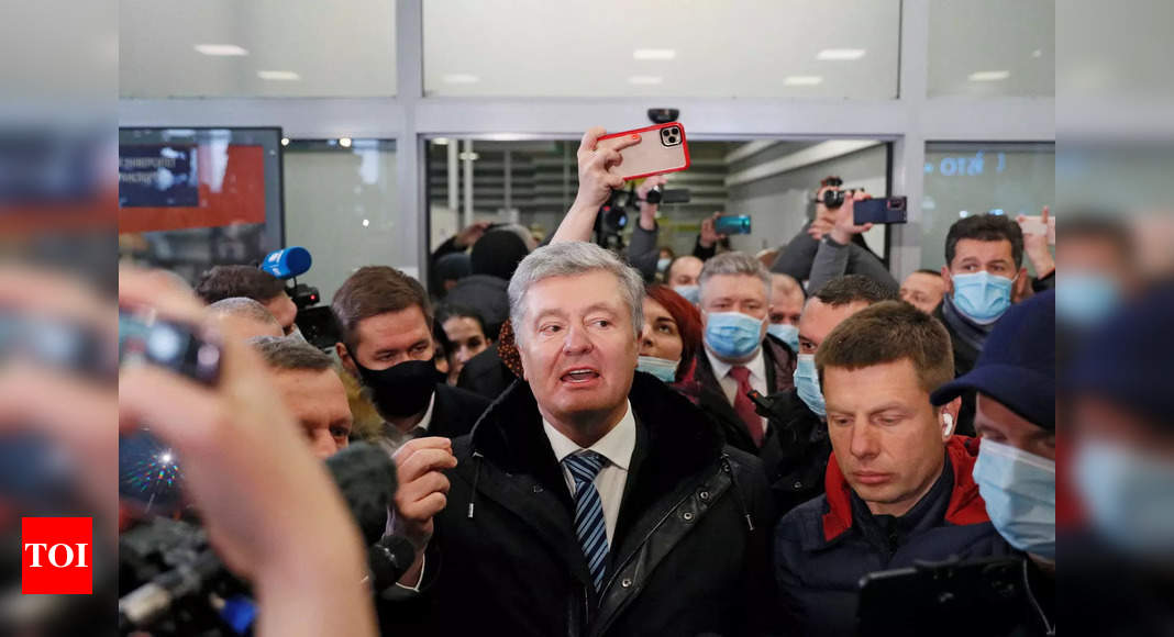 zelenskiy:  Former Ukrainian president lands in Kyiv to face treason case – Times of India