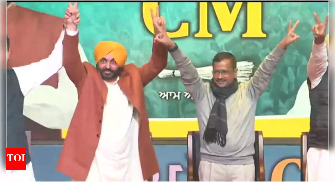 AAP names Bhagwant Mann as CM face for Punjab polls