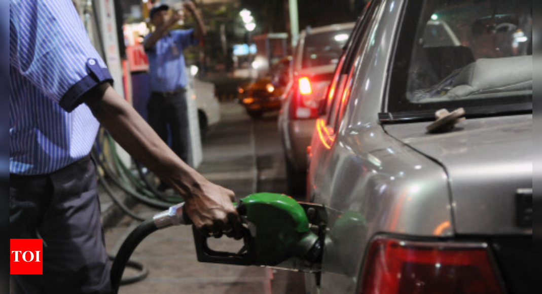 Oil at 7-year high but fuel prices in poll freeze – Times of India