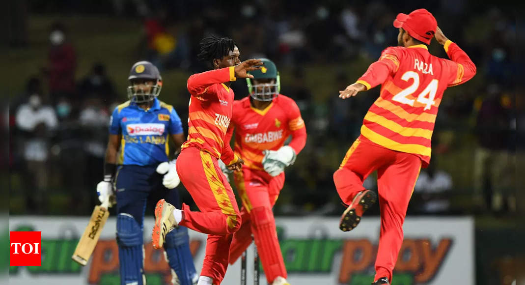 2nd ODI: Zimbabwe beat Sri Lanka by 22 runs to level series | Cricket News – Times of India