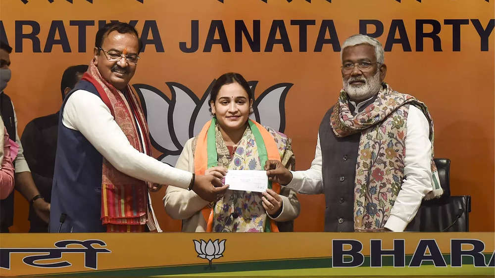 In pics: Mulayam Singh Yadav's daughter-in-law Aparna Yadav joins BJP