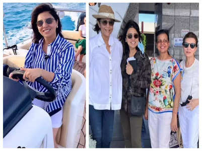 Neetu vacays with her gang on a yacht