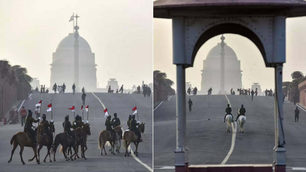 President's Bodyguards rehearse for Beating Retreat ceremony