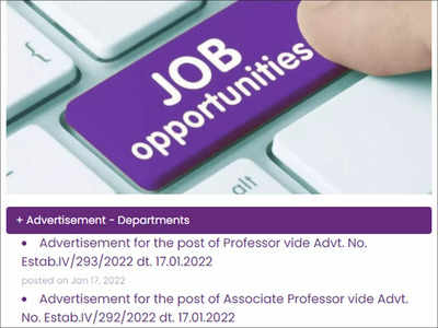 DU Recruitment 2022: Apply online for 635 Professor and Associate Professor posts