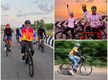 
On weekend mornings, cyclists take over the non-motorised stretch along ECR
