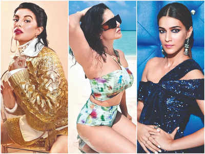 The wet hair look is a hot fave with celebs! - Times of India
