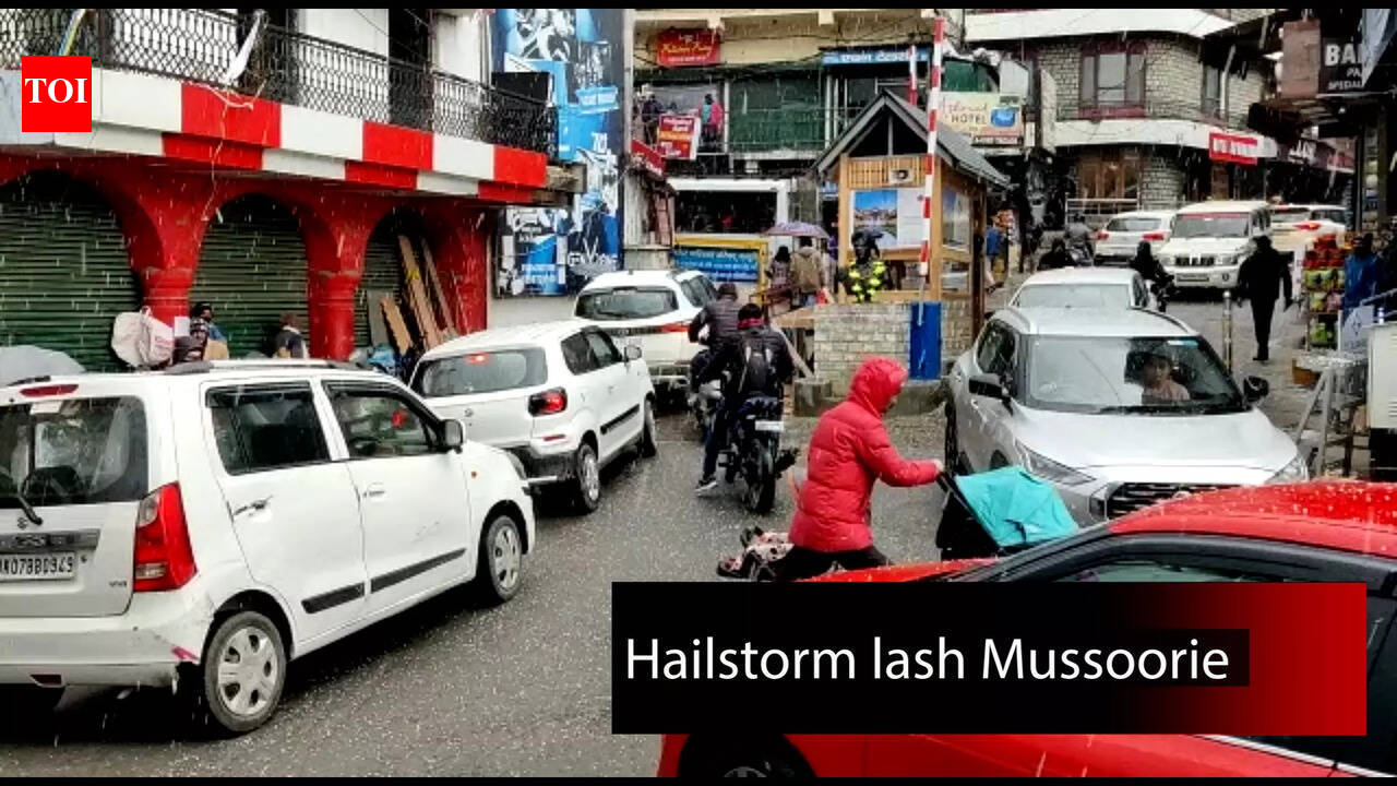 Mussoorie witnessed sharp drop in temperature after hailstorm