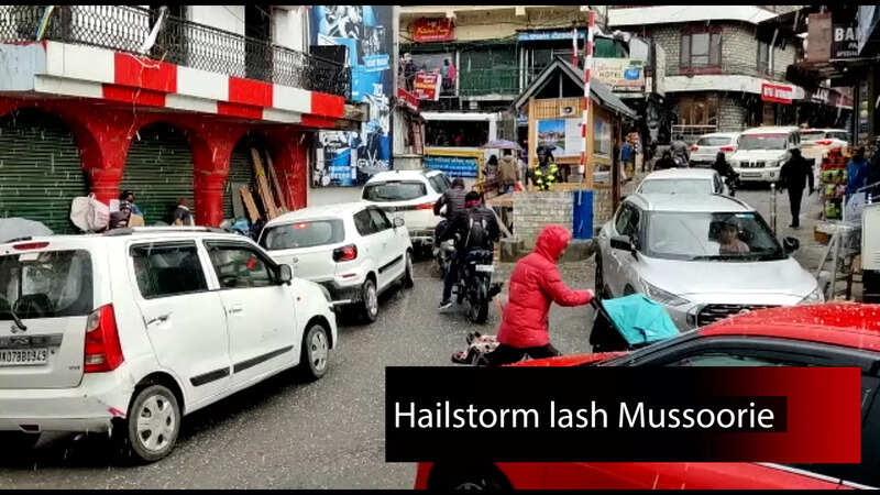 Mussoorie witnessed sharp drop in temperature after hailstorm